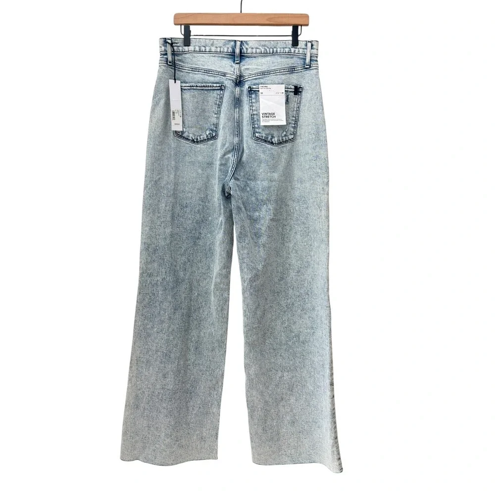 Joes Jeans‎ The Mia High Rise Wide Leg Serene Light Wash Denim Jeans 33 NWT